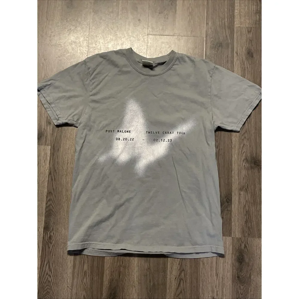 Post Malone Unisex T-Shirt: Butterfly (Ex-Tour) Twelve Carat Tour Medium